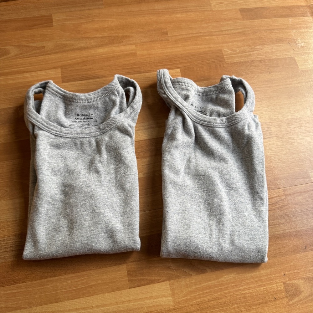 Hanna Andersson cotton gray tank top bundle size 120 unisex